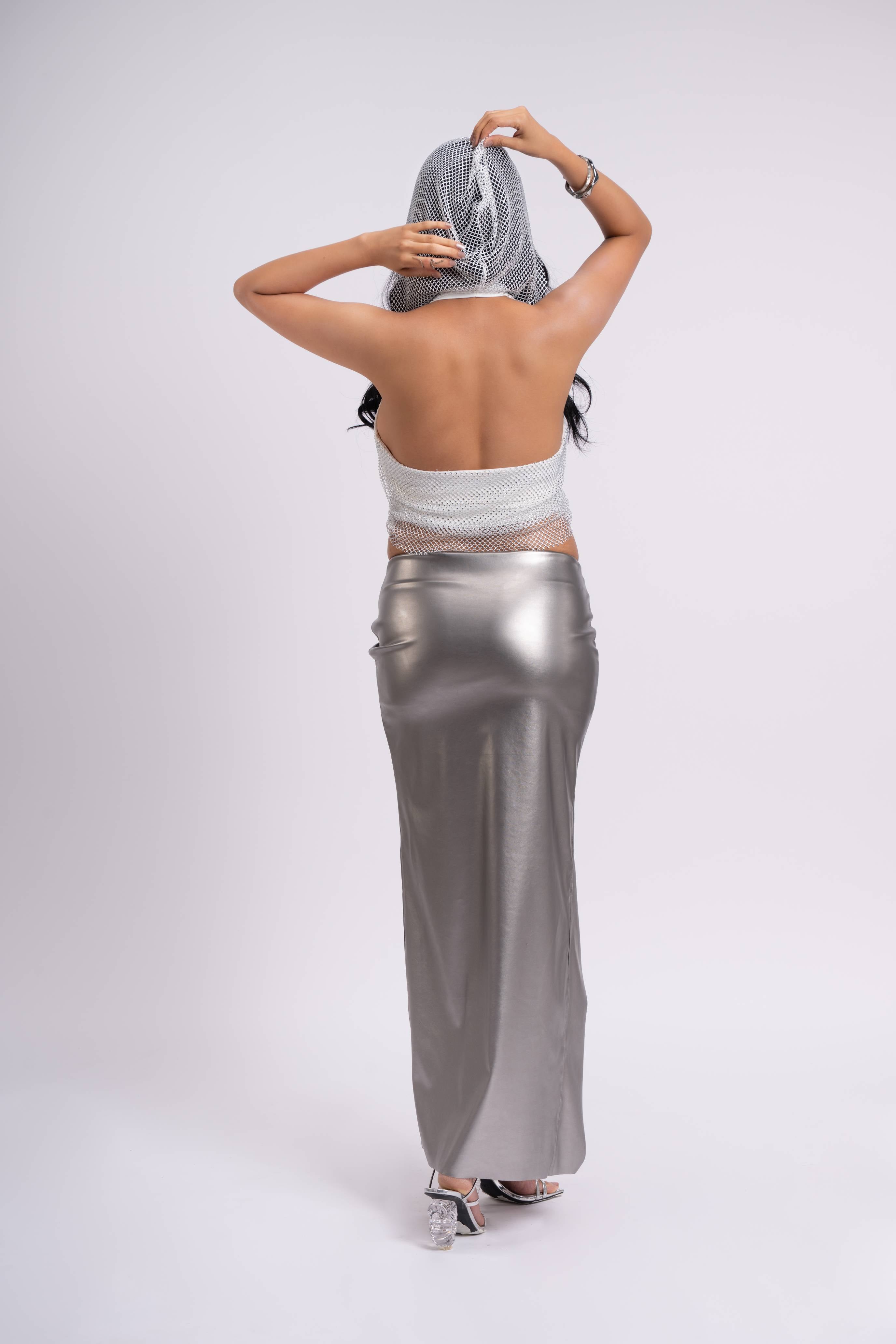 Hekate Leather Maxi Skirt