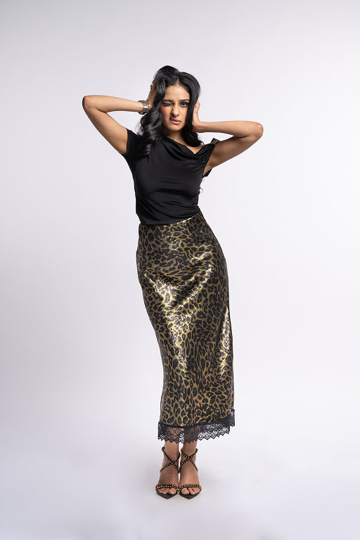 The Artemis Gold Armour Top