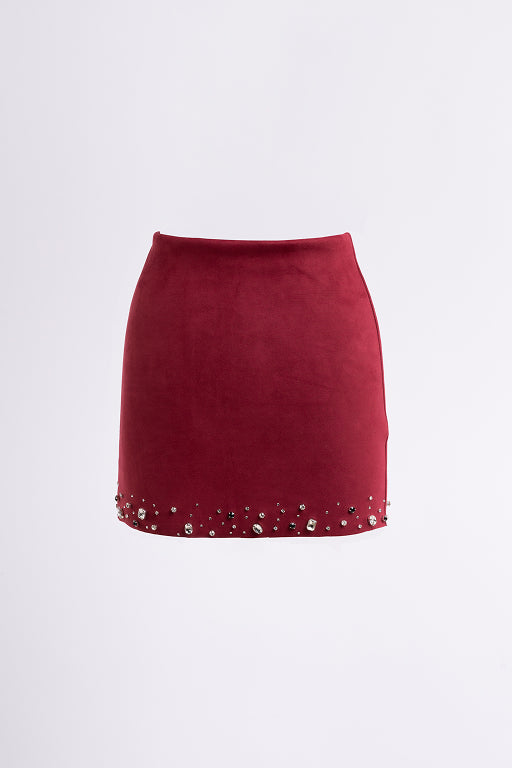 The Aurora Crystal Mini Skirt